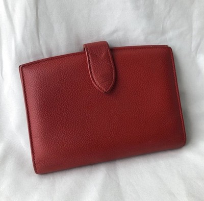 Vintage Coach Madison Red Leather Organizer Ring Binder Notebook Planner Cover
