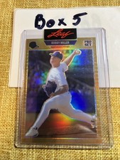 BOBBY MILLER 2023 LEAF EXCLUSIVE PRO SET CARD DODGERS (ROOKIE GOLD) SP /199. rookie card picture
