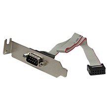 StarTech.com PLATE9MLP 9 Pin Serial Male to 10 Pin Motherboard Header LP Slot Pl