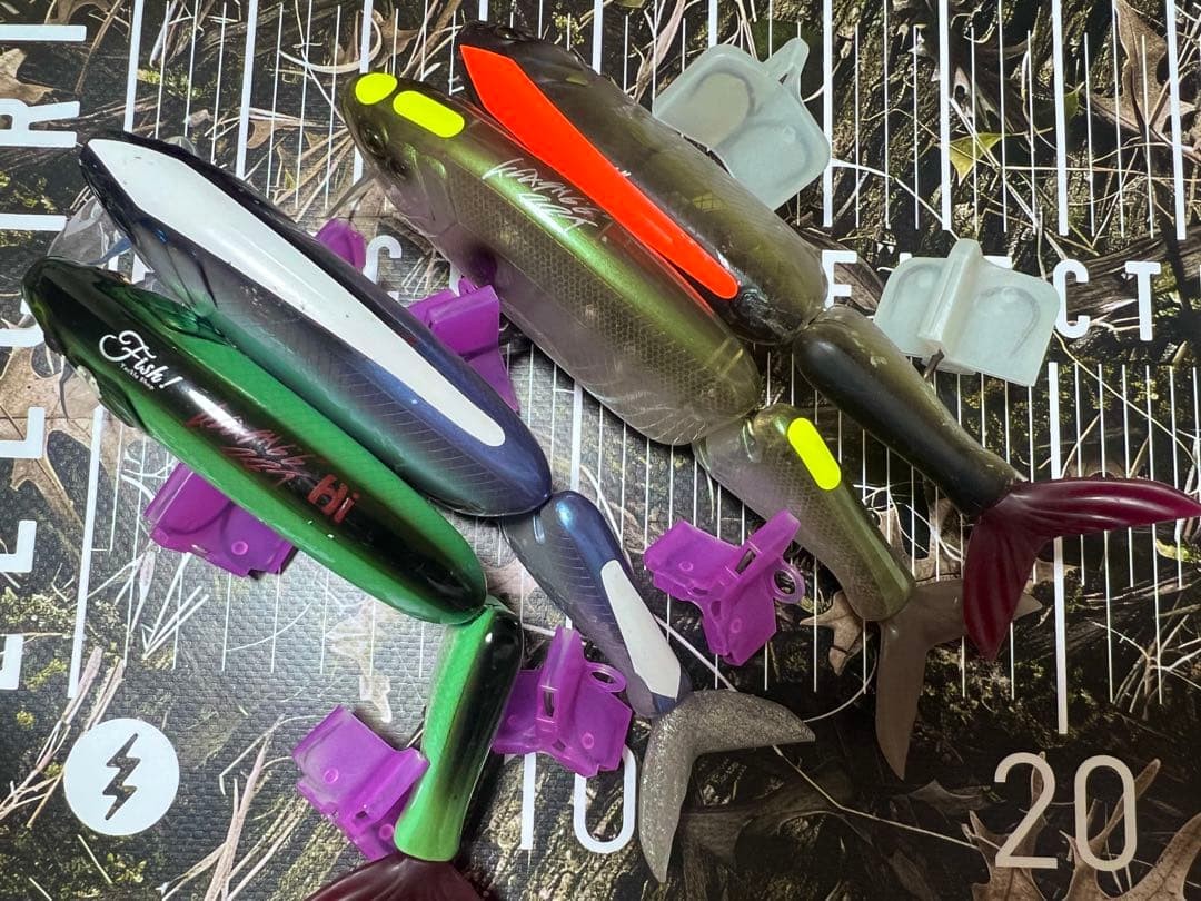 DRT TiNY KLASH Lures 4-Pack Hi & Low Bass Fishing Bait Freshwater Saltwater - Image 3