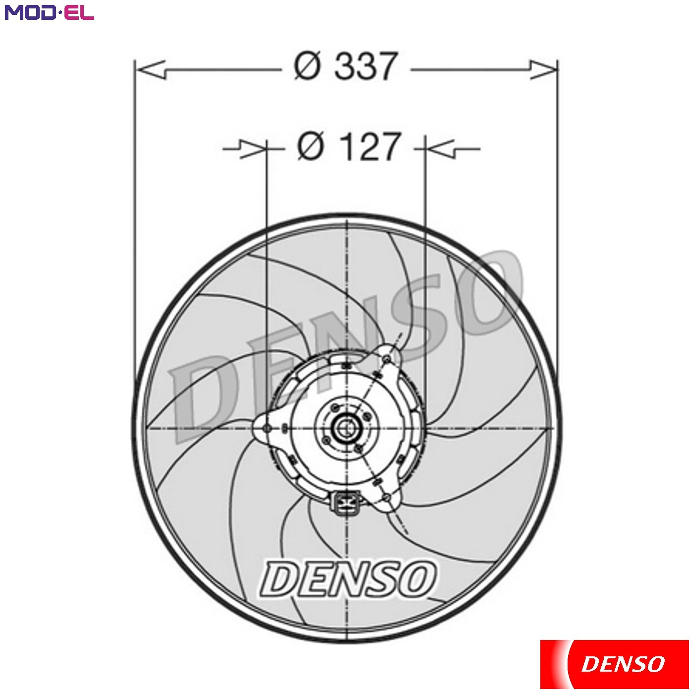 FAN ENGINE COOLING DER21002 FOR PEUGEOT PARTNER/PATAGONICA/URBANA/MPV/ESCAPADE