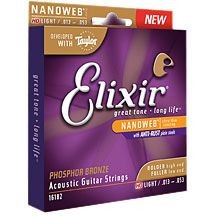 Saiten Westerngitarre Elixir Nanoweb Bronze HD Light 013-053 Gitarren Saiten Git