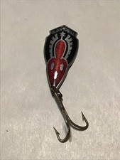 Antique Oldsmobile 1936 Radiator Grille Emblem Blackred Enamel Fishing Lure W3