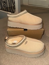 UGG Tasman Tazz Women's Platform Slippers, Mustard Seed, Size UK 5 