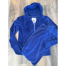 Vintage y2k Victoria's Secret VSX Sport Velour Tracksuit Hoodie Pants Set M/S