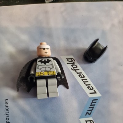Lego Minifigur grauer Batman, Marvel Superhelden, Heroes, DC, bat001,Selten! 