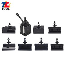 Wedge Type Tool Post For Lathe 10 - 15" With 7PC Tool Holders BXA 250-222