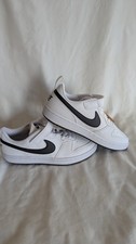 Nike Court Borough Low Recraft Little Kids' Shoes White/Black Size 2Y NWT