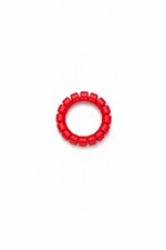 Handcrafted Red Beaded Stretch Bracelet Cultural Fashion Jewelry