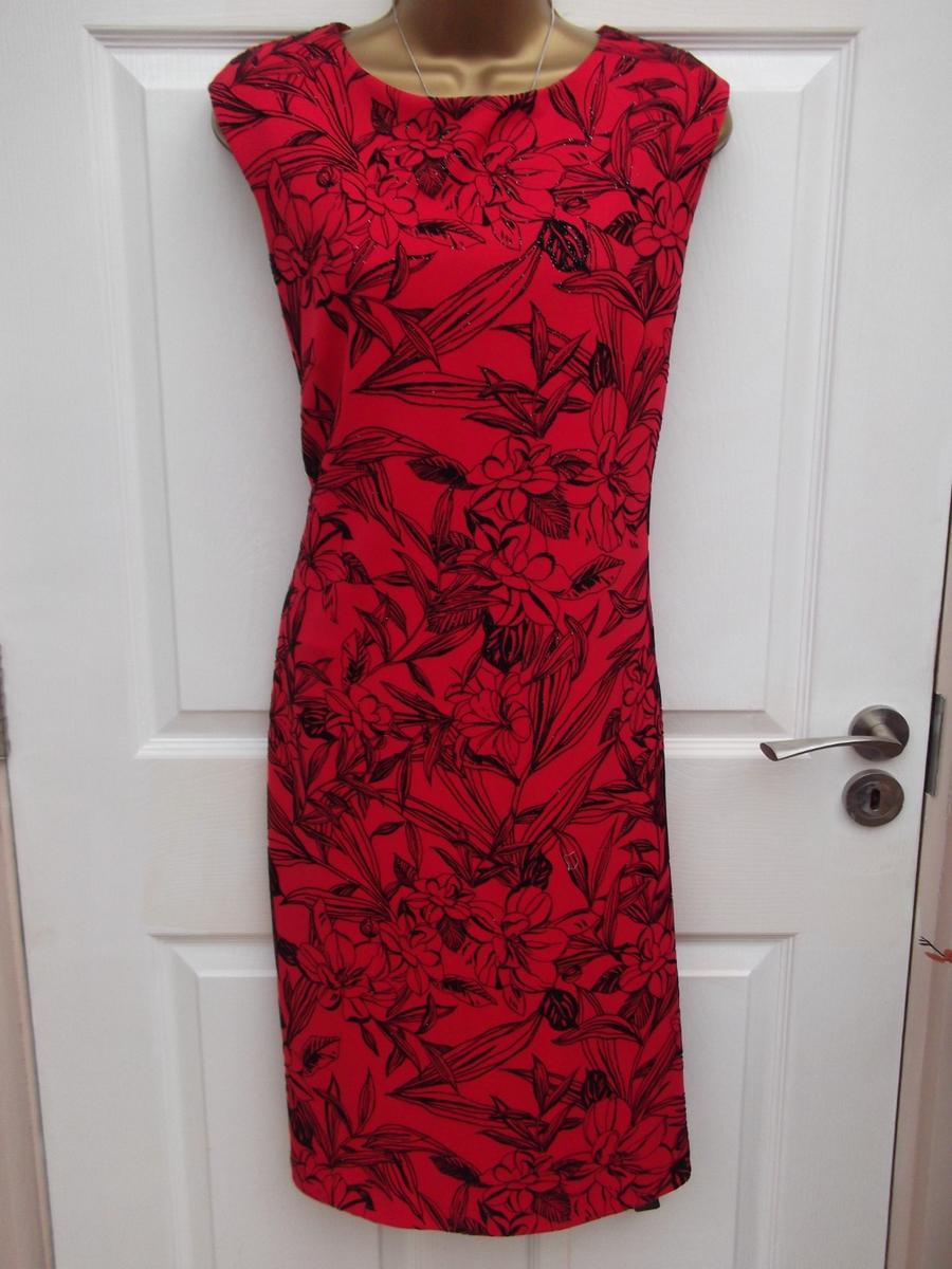 New ** Lovely Roman Original Red Embellished PARTY DRESS Size 16
