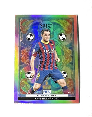2023-24 Panini Select FIFA Xavi Hernandez #21 Stained Glass  Barcelona