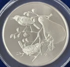 1973 Franklin Mint 2 Oz 0.925 Silver Bird Series House Wren Round No #10