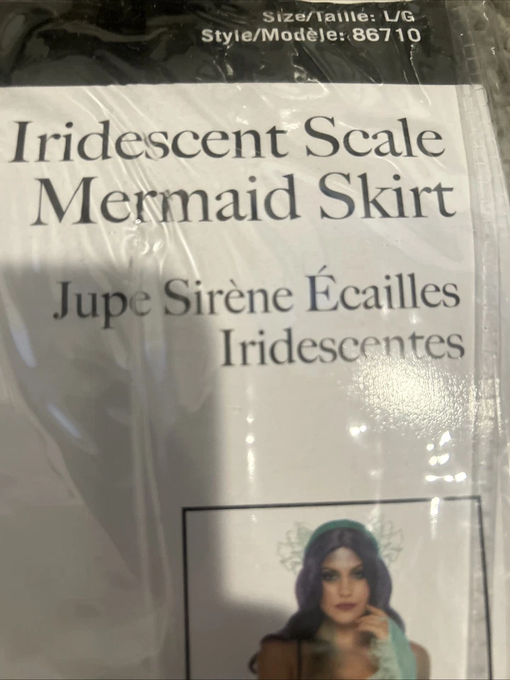 Women's Iridescent Scale Mermaid Skirt Costume - Image 2 of 2