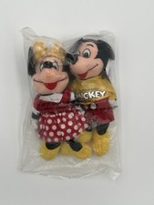 The Disney Store - 8" Mini Bean Bag Plush - Mickey and Minnie Mouse