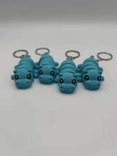 Blue Hippopotamus Fidget Keychain
