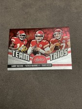 2019 Panini Absolute Football-Team Trios Mahomes, Watkins, & Kelce NM-M Con