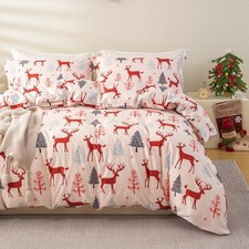 Christmas Duvet Cover Queen Size - Christmas Holiday Printed Duvet Cover Set ...
