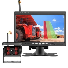 HD Digital Wireless Backup Camera 7" Monitor kit For Truck Bus Parking Rear View
