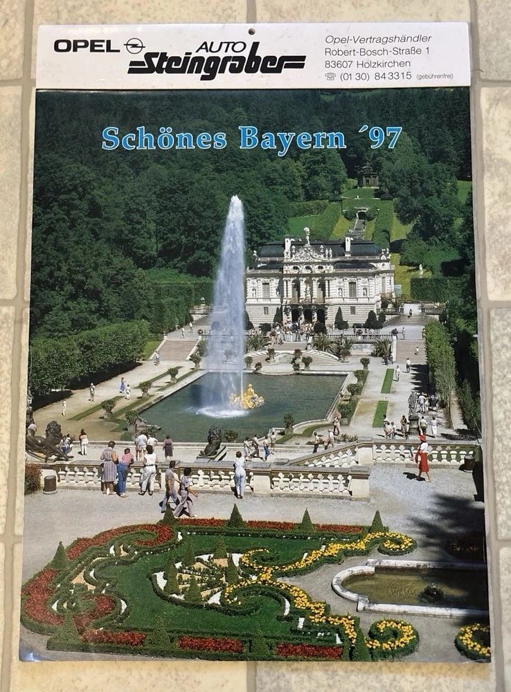 Kalender 1997, Schönes Bayern, Opel Steingraber Holzkirchen
