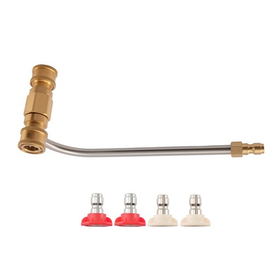 #ad High Pressure Gutter Cleaning Tool 4000PSI 40° amp; 0° Nozzles for Pressure Washer $22.15