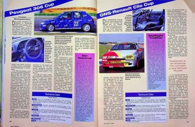 Sport Auto 01/1995 Renault Clio 1.8 16V OSN Cup mit 150PS im Fahrbericht auf ein