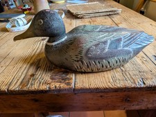 Antique Vintage Decoy Wooden Painted Duck Hunting Decoy