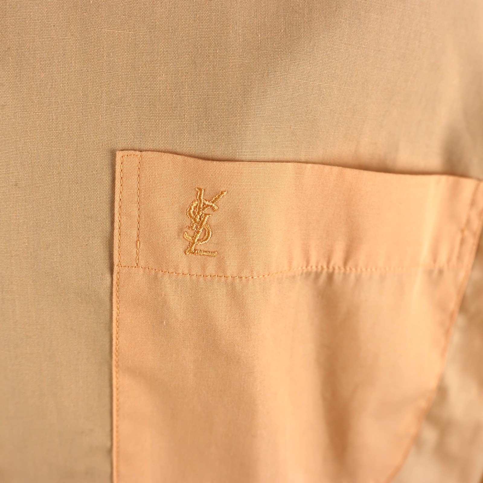 Camicia elegante uomo Yves Saint Laurent manica lunga arancione taglia L