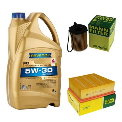 Inspektionspaket 5L RAVENOL FO 5W-30 für Ford Transit Courier Kasten Tourneo