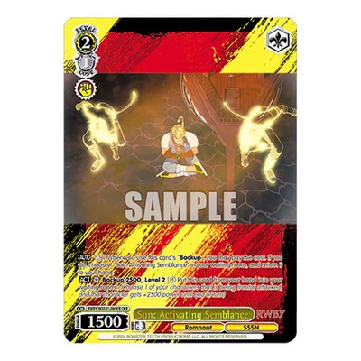 Weiss Schwarz RWBY Band 4 Sonne: Aktivierender Schein (OFR) WSSC-RWBY/WXE01-0...