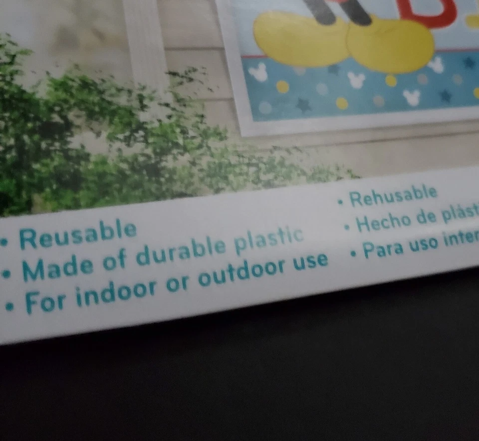 Mickey Mouse 1st Birthday Party String 6 Pcs Disney 7 Ft + 5 Ft Banner SET - Image 4 of 4