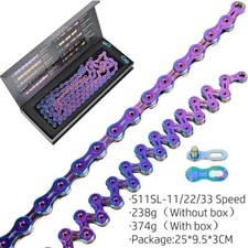 For Shimano KMC 11 Speed SUMC SX11SL Super Light MTB Road Bicycle Bike Chain