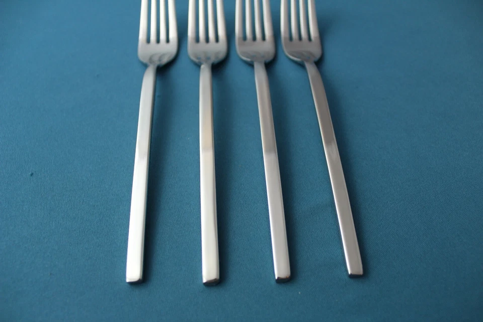 4 обеденные вилки Villeroy & Boch НОВАЯ ВОЛНА 18/10 нержавеющая сталь Индонезия НОВЫЕ 8 дюймов - Изображение 2 из 4