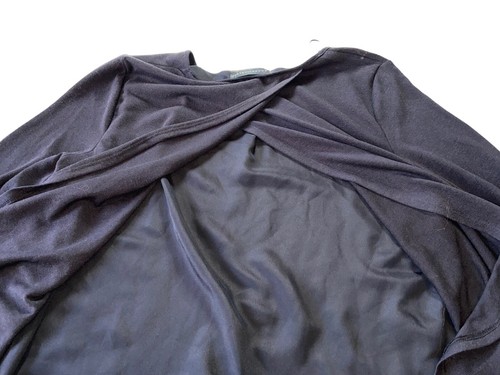 New! Grace Elements 3/4 Sleeve Women’s Black Layered Blouse Size Large - Picture 13 of 15
