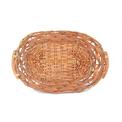 PZ 2 CESTO GRANDE MARRONE SCURO 60x40x13 CM + PZ 2 BUSTA PAGLIA + PZ 4 FOGLI - Foto 6 di 6