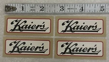 VTG KAIER’S BEER BOTTLE NECK LABEL LOT OF 4, CHAS. D. KAIER, MAHANOY CITY, PA