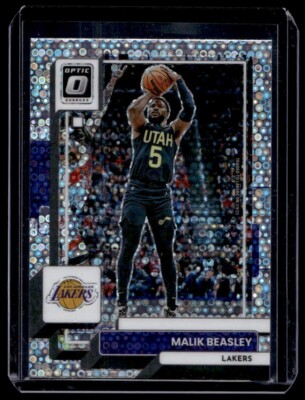 2022-23 Panini Donruss Optic Malik Beasley Fast Break Holo Prizm #45 Lakers
