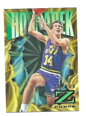 NBA Playercard - 96/97 Skybox Z Force - Jeff Hornacek- Utah Jazz #12