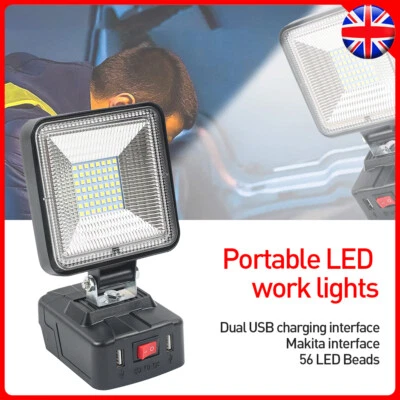 For Makita Battery 18V Li-Ion LED Work Light Workshop Flashlights Torch Camping