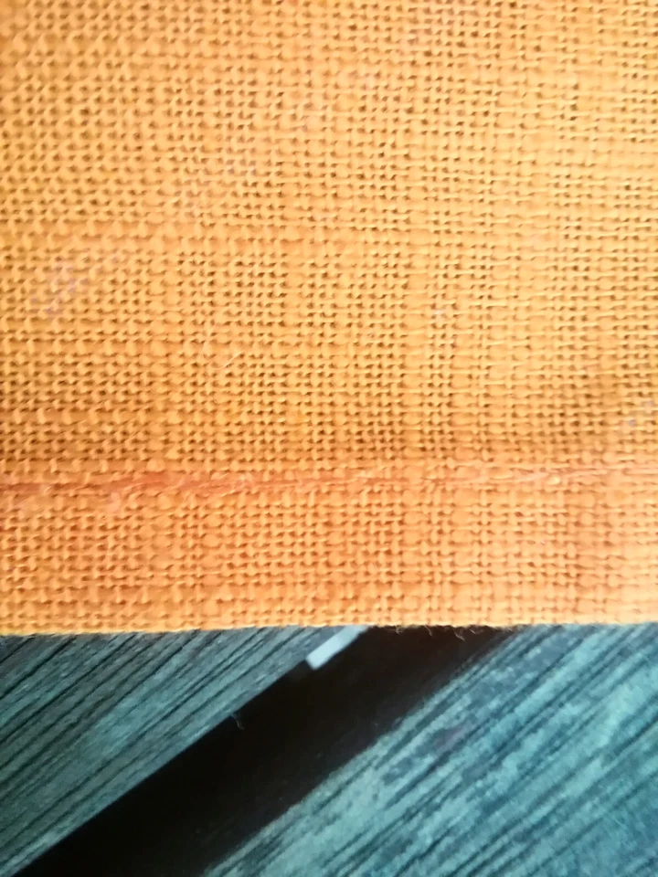 TCM Baumwoll Tischläufer Deckchen lange schmale Decke orange 180 x 40 cm - Bild 2 von 4