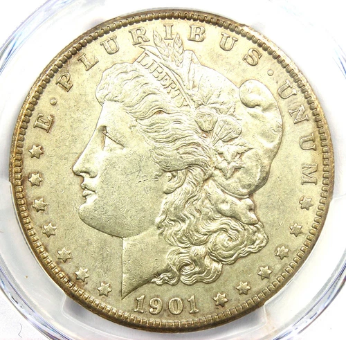 1901-S Morgan Silver Dollar $1 Coin - Rare Date - Certified PCGS AU Details
