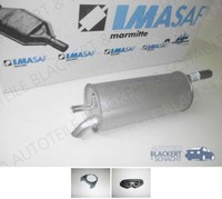 Imasaf Auspuff Endtopf+ZubehöR für Fiat Doblo Cargo 1.6 Natural Power 2002-2005