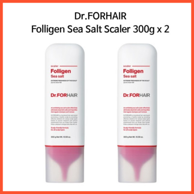 [Dr.FORHAIR] Folligen Sea Salt Scaler 300g (2 Bottles)   Deep Cleansing & Scalp