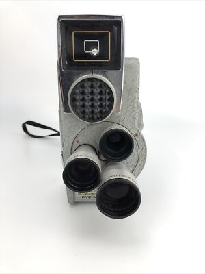 Revere Eye Matic Magazine Eight Model CA-2 8mm Cine Camera with 3