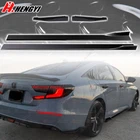 For Honda Accord 2018-2022 Side Skirt Rocer Lip + Rear Side Splitter Gloss Black