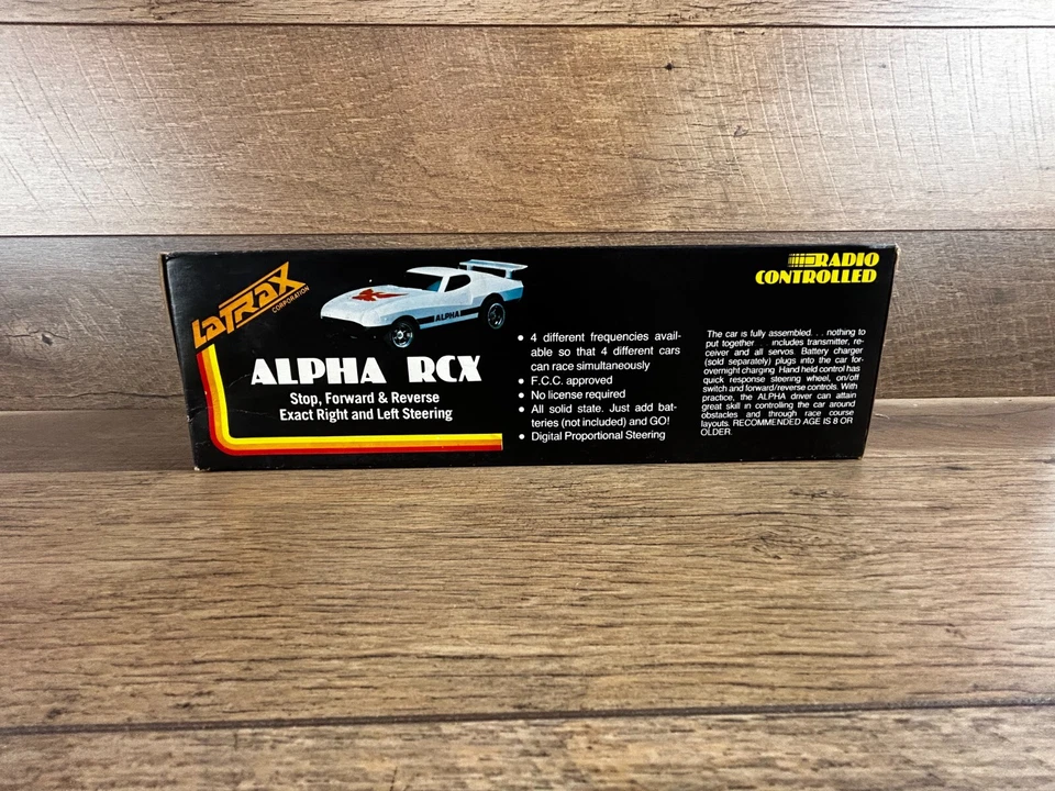 Vintage LaTrax Alpha RCX Yellow #24Remote Controlled Car CP-011 SEE DESCRIPTION - Image 3 of 4