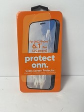 Protect Onn. Protect Glass Screen Protector for iPhone 2022 6.1 Pro 3 Camera
