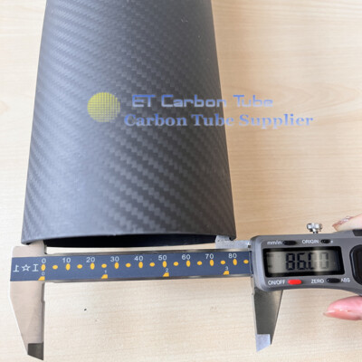 3K Carbon Fibre Tube – 150mm To 500mm Length, 5mm To 26mm OD – DIY/RC