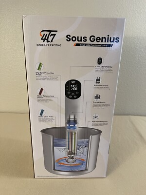 4T7 Sous Genius - Sous Vide Precision Cooker Machine - 1100W - New in Box