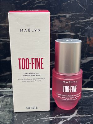 Maelys TOO-FINE Clinically Proven Face Sculpting Serum  0.5oz   SALE  