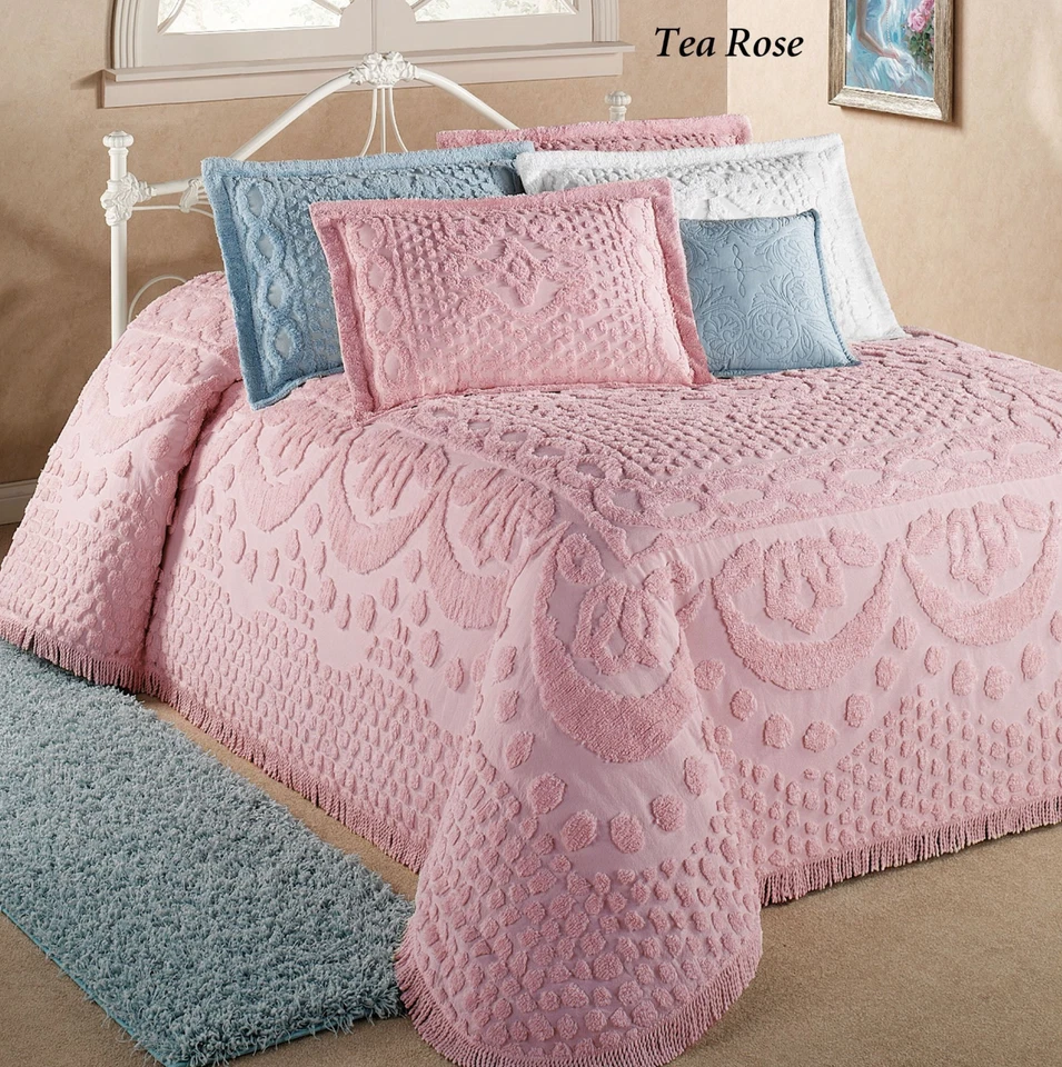 Kingston Pastel Tufted Chenille Bedspread - Image 3 of 3